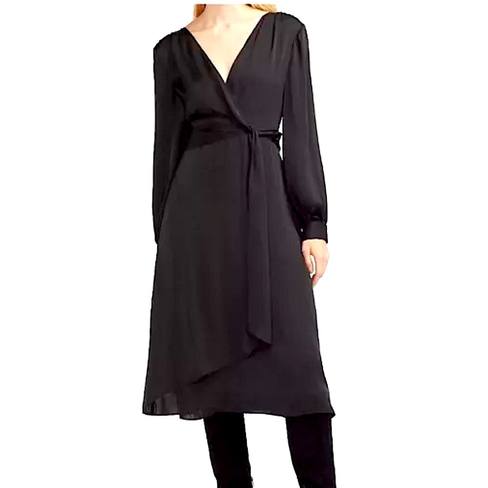 Express Black Long Sleeve Dress